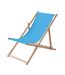 Honopu wood folding chair one size turquoise MidOcean-1