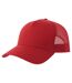 Rapper 5 Panel Cotton Sustainable Trucker Cap Red Atlantis-1
