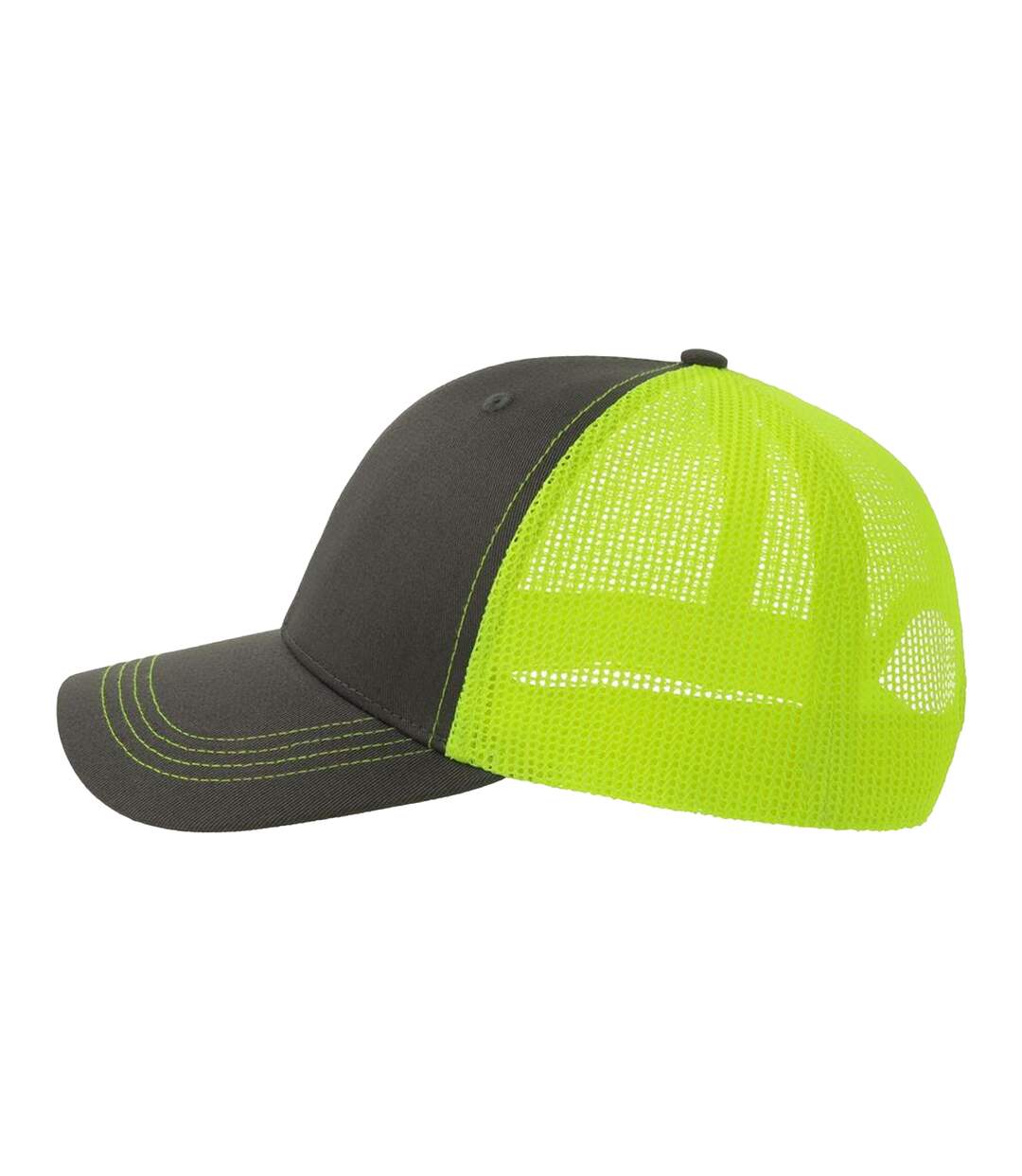 Casquette Trucker Motif/style 6 Panneaux Sonic-s Adulte Gris Foncé Jaune Fluo Atlantis Headwear-3