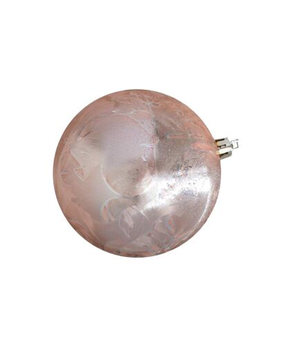 Feather bauble 10cm rose Davies Products