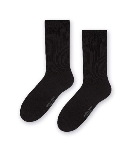 Mens Warm Soft Merino Wool Ribbed Dress Socks