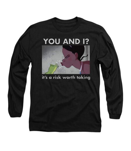 T-shirt a risk worth taking adulte noir The Princess and the Frog