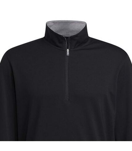 Adidas Mens Elevated Quarter Zip Sweatshirt (Black) - UTRW9037