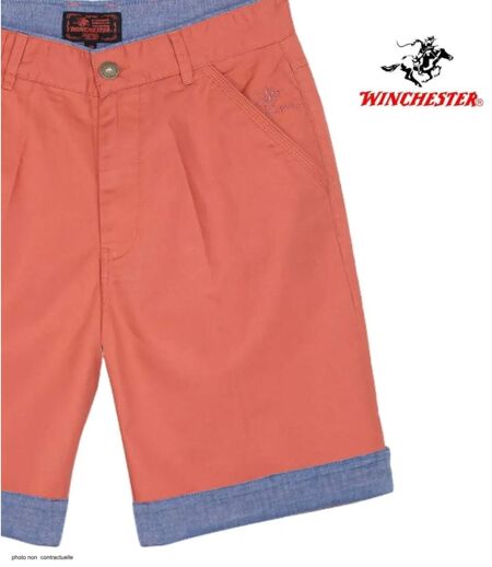 Bermuda WINCHESTER INDUS2 orange en coton : le short audacieux et modulable pour l'été
