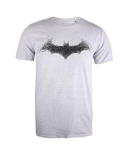 T-Shirt gris homme dc comics bat logo mens