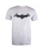 T-Shirt gris homme dc comics bat logo mens-2
