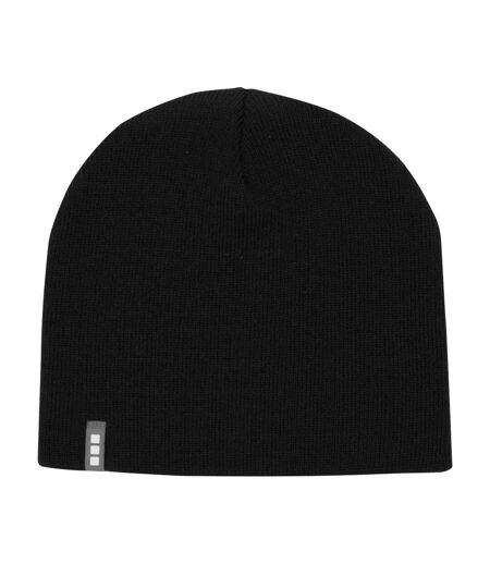 Unisex Adult Izu Beanie Solid Black Elevate