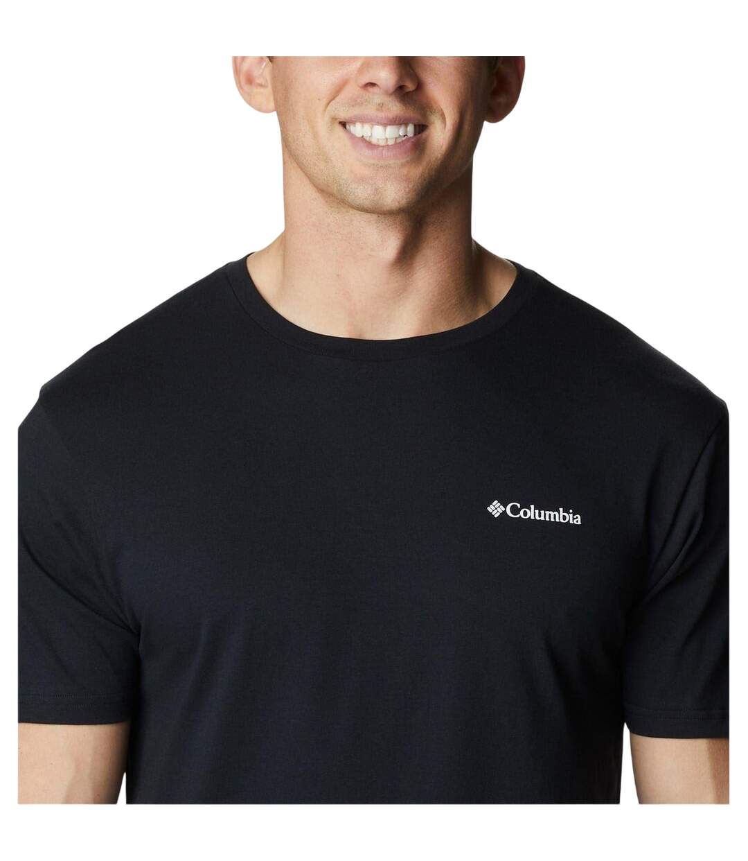 T-shirt Motif/style Imprimé Graphique Barton Homme Noir Columbia-3