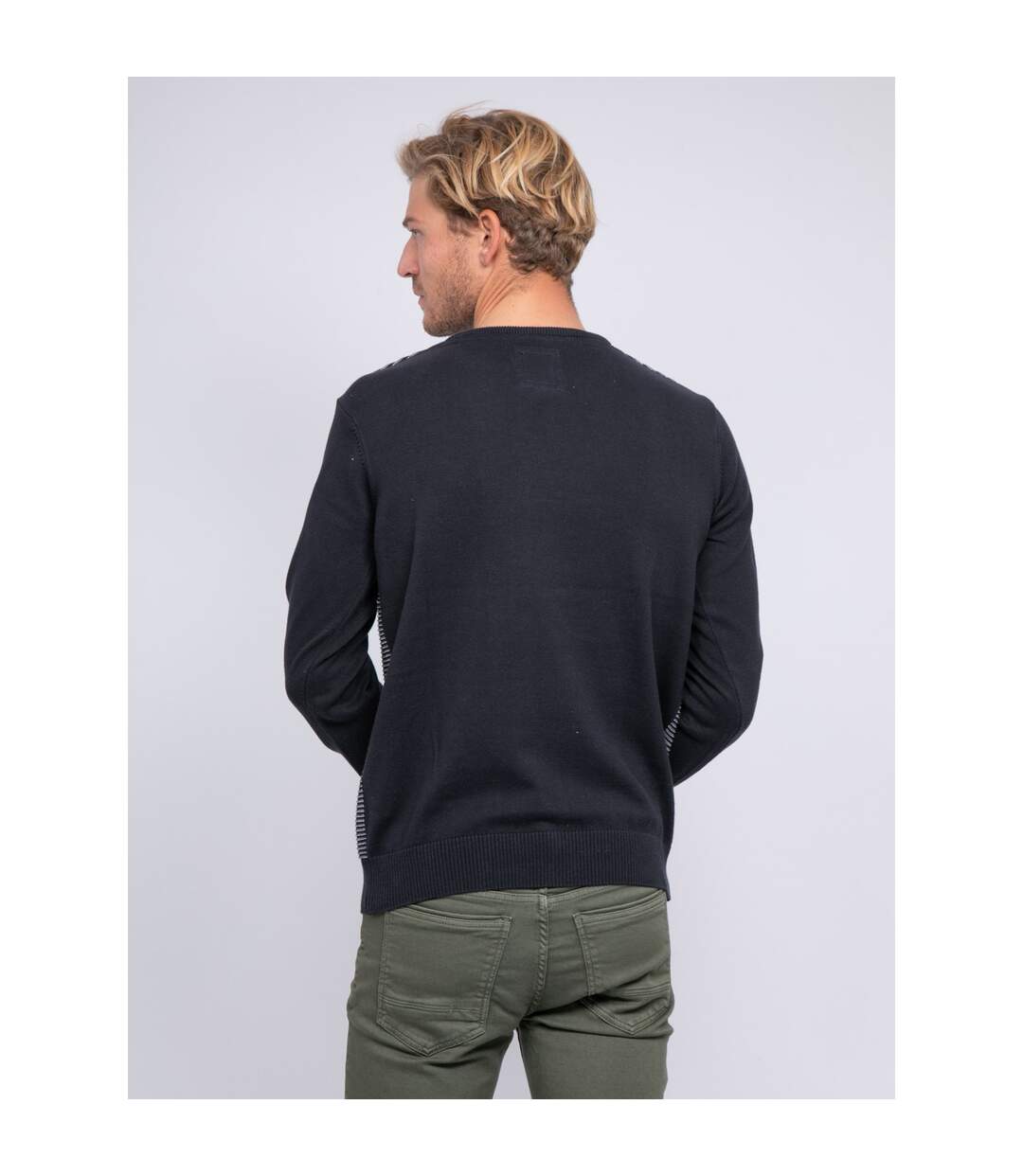 Pull col rond pur coton APAWA-2