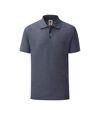 Fruit Of The Loom Mens 65/35 Pique Short Sleeve Polo Shirt (Heather Navy) - UTBC388