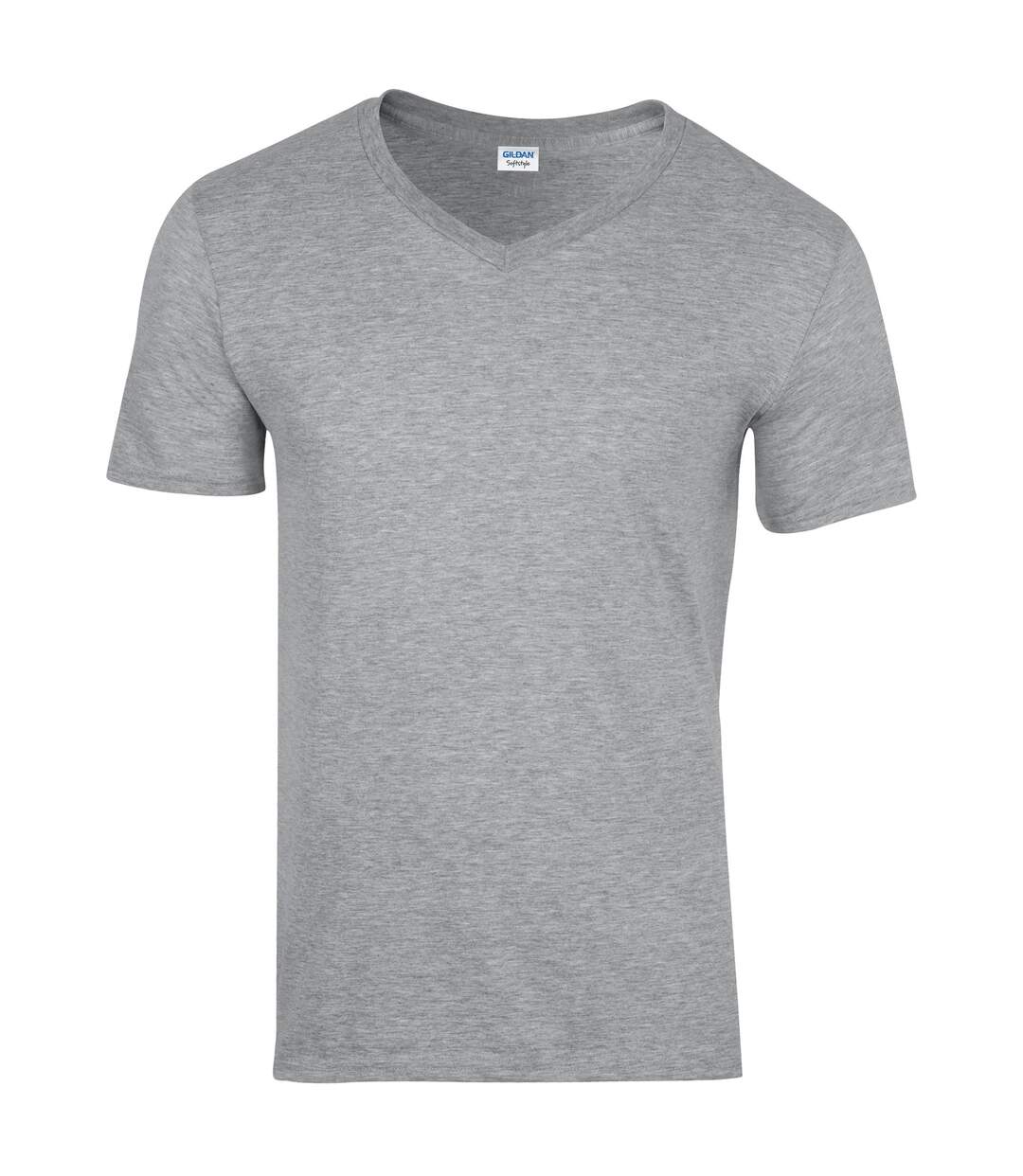 Gildan Mens Soft Style V-Neck Short Sleeve T-Shirt (Sport Grey (RS)) - UTBC490