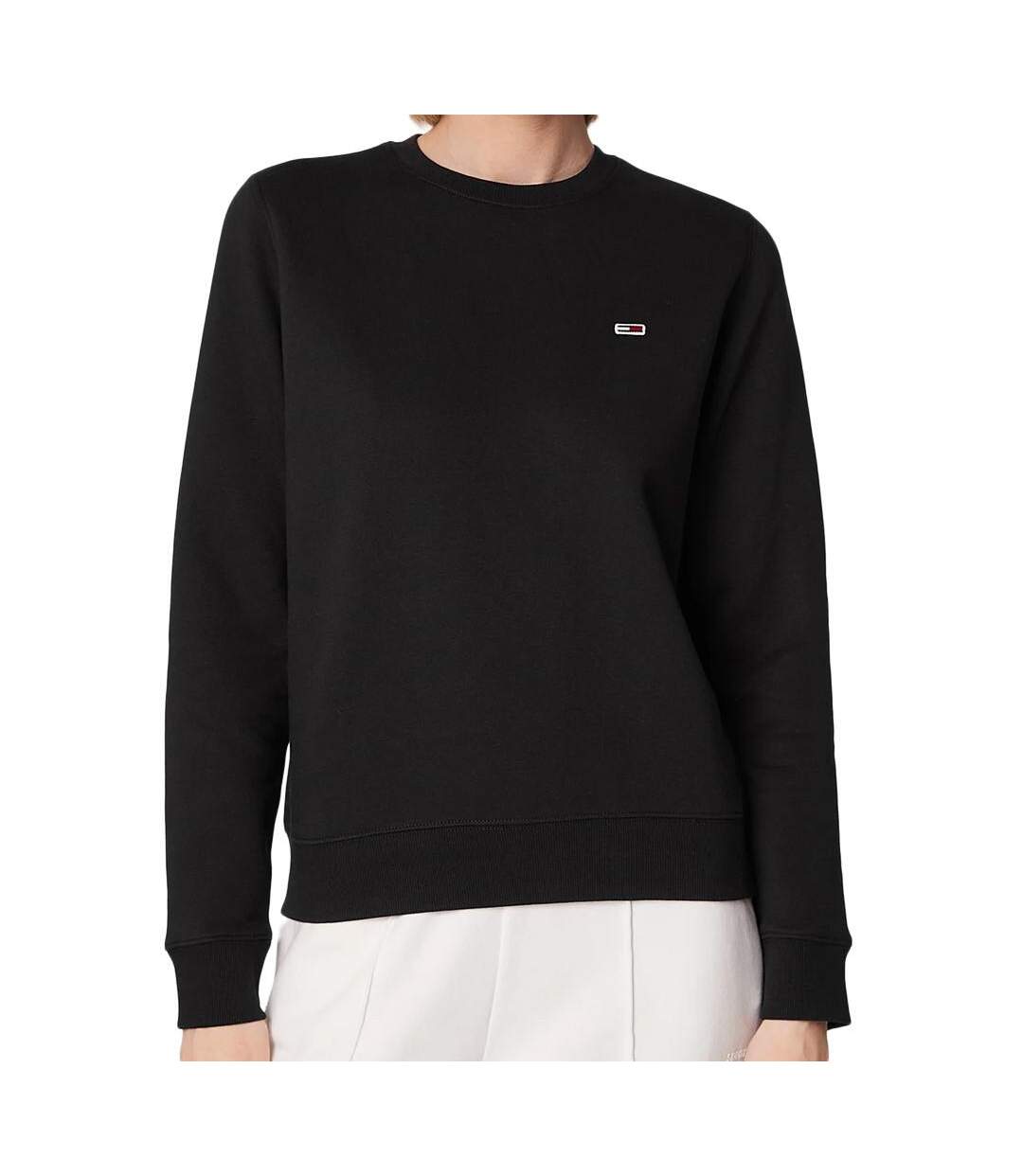 Sweat Noir Femme Tommy HilfigerRegular Fleece - M-1