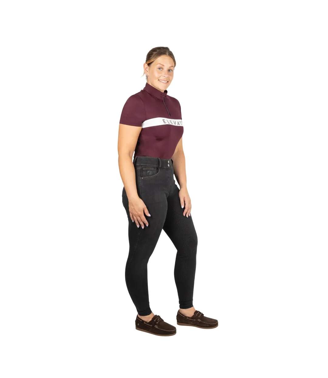Womens/ladies Elevate Style Sport T-shirt Berry Hy-3