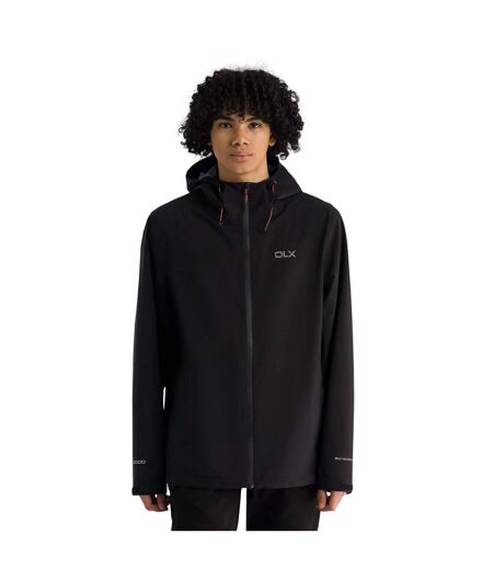 Veste Imperméable Unie À Capuche Ajustable Langais Homme Noir Trespass