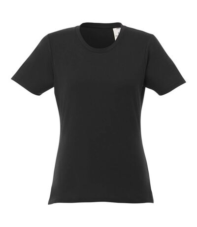 Womens/ladies heros short-sleeved t-shirt solid black Elevate