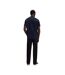 Mens C-thompson Ribbed Collar T-shirt Dark Blue Boss-2