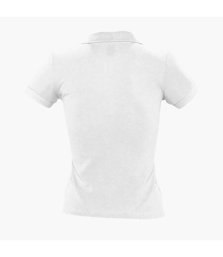 SOLS - Polo manches courtes PEOPLE - Femme (Blanc) - UTPC319