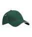 Casquette 100% Coton Adulte Unisexe Vert Bouteille Blanc Beechfield-1