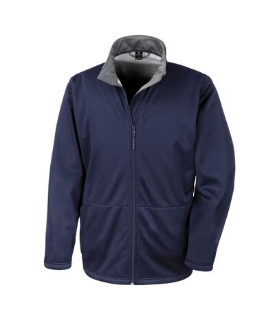 Result Core Mens Soft Shell 3 Layer Waterproof Jacket (Navy Blue) - UTBC904