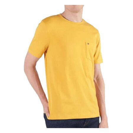 T-shirt Jaune Homme Tommy Hilfiger Pocket - L