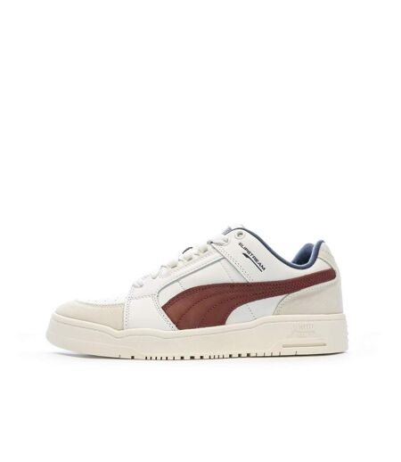 Baskets blanc/bordeaux homme puma slipstream lo retro