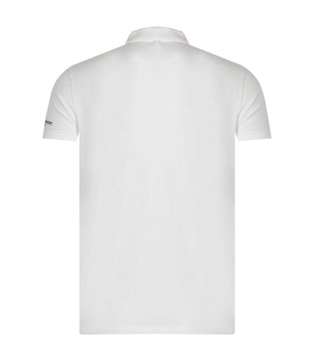 Mens Small Logo Breathable Polo Shirt White Plein Sport