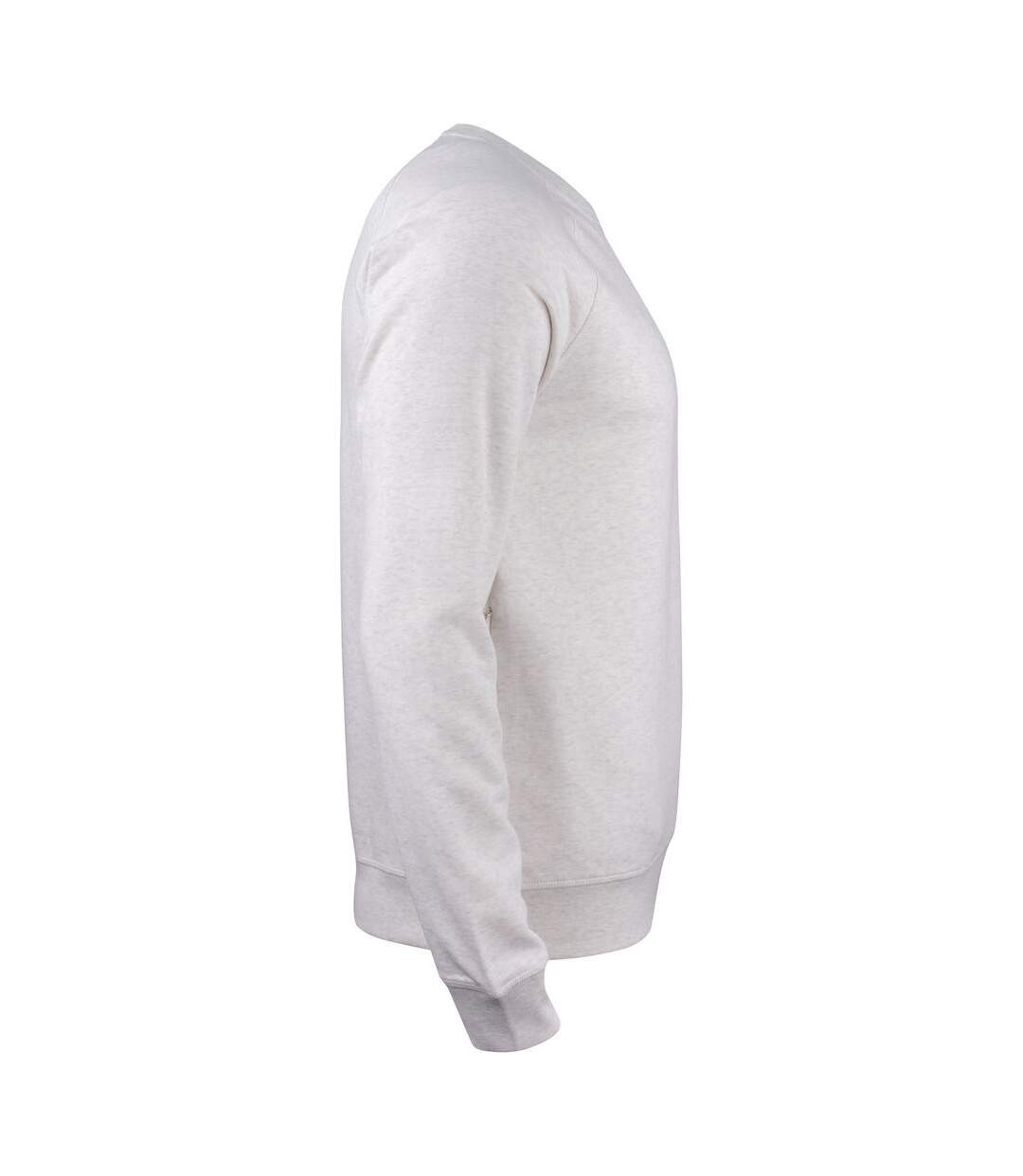 Sweat premium homme blanc cassé Clique-4