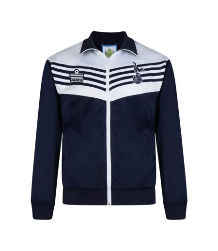 Mens 1978 Tottenham Hotspur Fc Bomber Jacket Navy White Score Draw