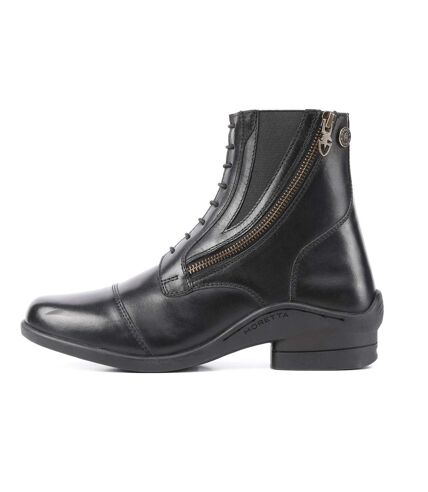 Moretta Womens/Ladies Alessia Grain Leather Paddock Boots (Black) - UTER1716