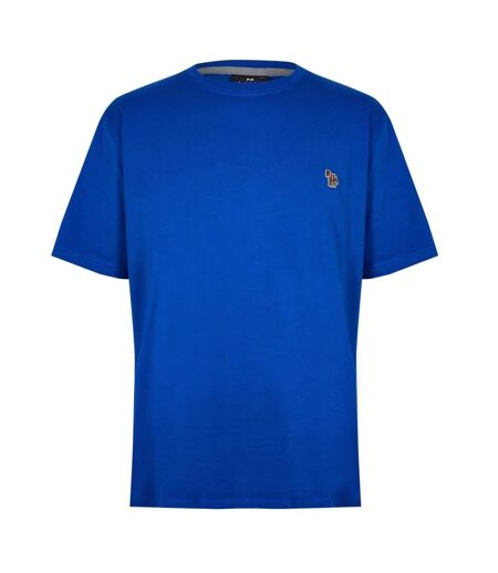 Mens Embroidered Motif Cotton T-shirt Royal Blue Paul Smith