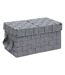 Lot de 2 Boîtes de Rangement Lise 35cm Gris-3