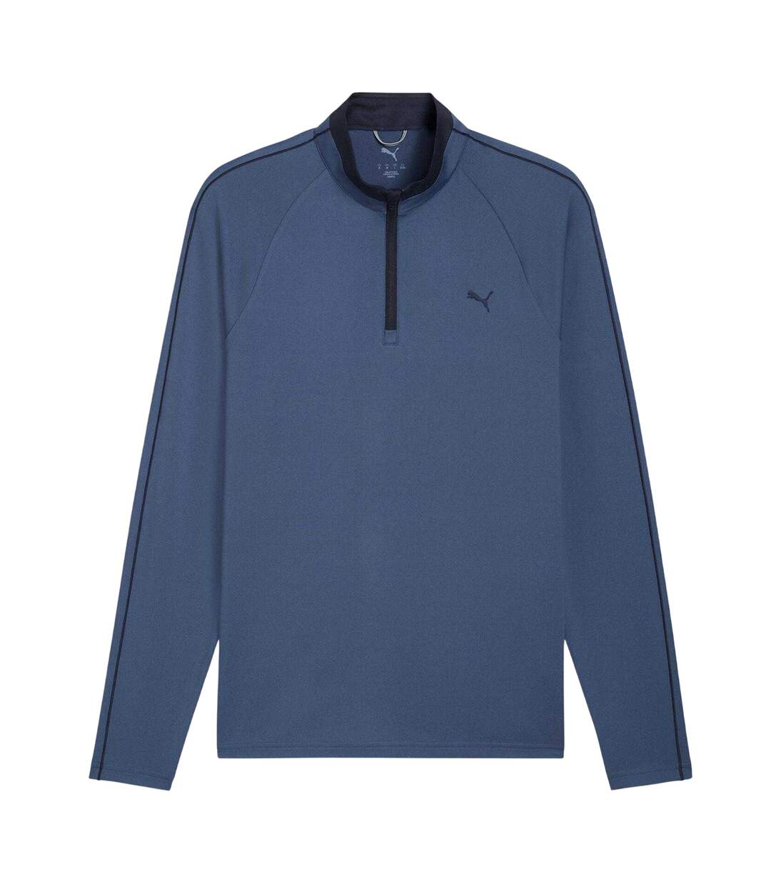 Mens Pure 3.0 Quarter Zip Pullover Dark Indigo Puma-1