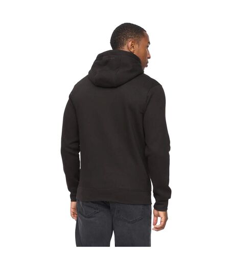 Mens Traptons Hoodie Black Crosshatch