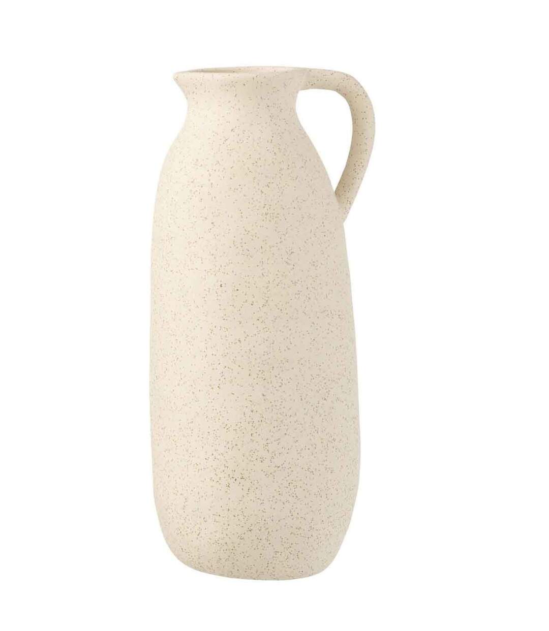 Vase Design en Céramique Cruche 35cm Beige-1