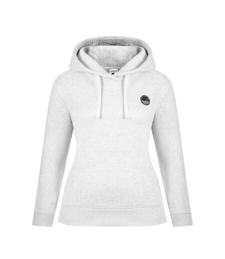 Womens/ladies Wave Logo Hoodie Ice Marl Marl SoulCal