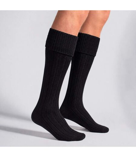 1 Pack Mens Wool Long Knee High Cream Kilt Socks