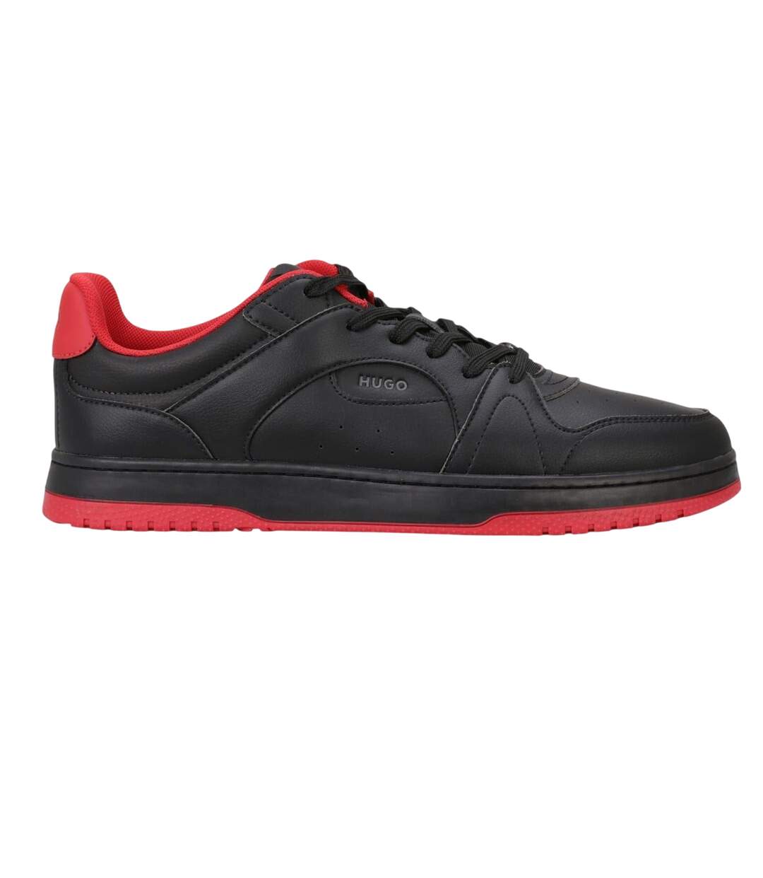 Mens Hadrian Tenn Pugr Trainers Black Hugo-1