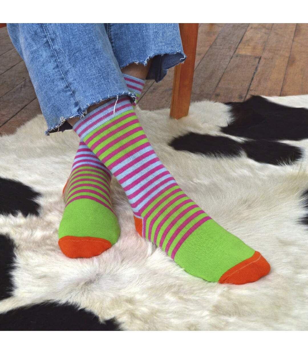 Mencap Mens Novelty Cotton Socks | Colourful Striped Slogan Fun Gift-5