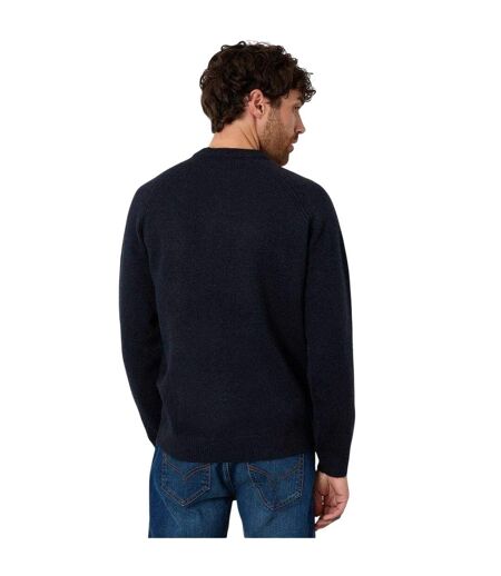 Pull Manches Raglan Homme Bleu Marine Threadbare
