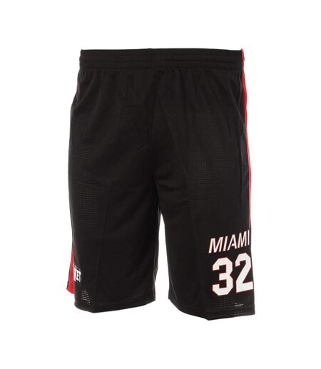 Miami Short basket Noir/Rouge Homme Sport Zone - L