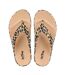 Tongs Femme Beige Noir Hot Tuna-3