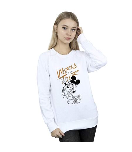 Disney Pantalon de survêtement Mickey Mouse World Tour Line - Femmes/Dames (Blanc) - UTBI29214