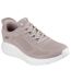 Womens/ladies bobs squad chaos current muse sports trainers taupe Skechers-1