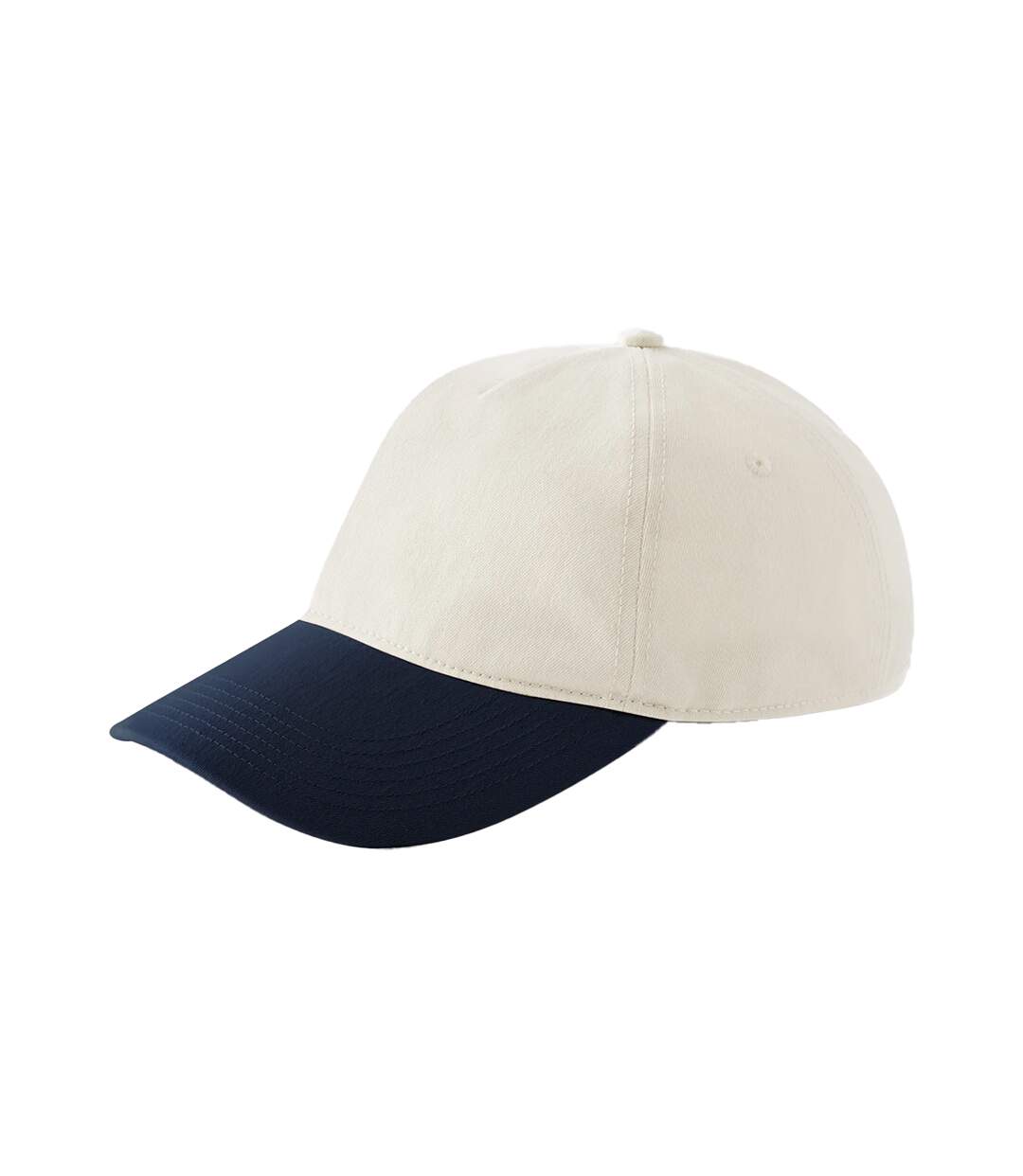 Casquette De Baseball Leisure Naturel Bleu Marine Français Beechfield-2