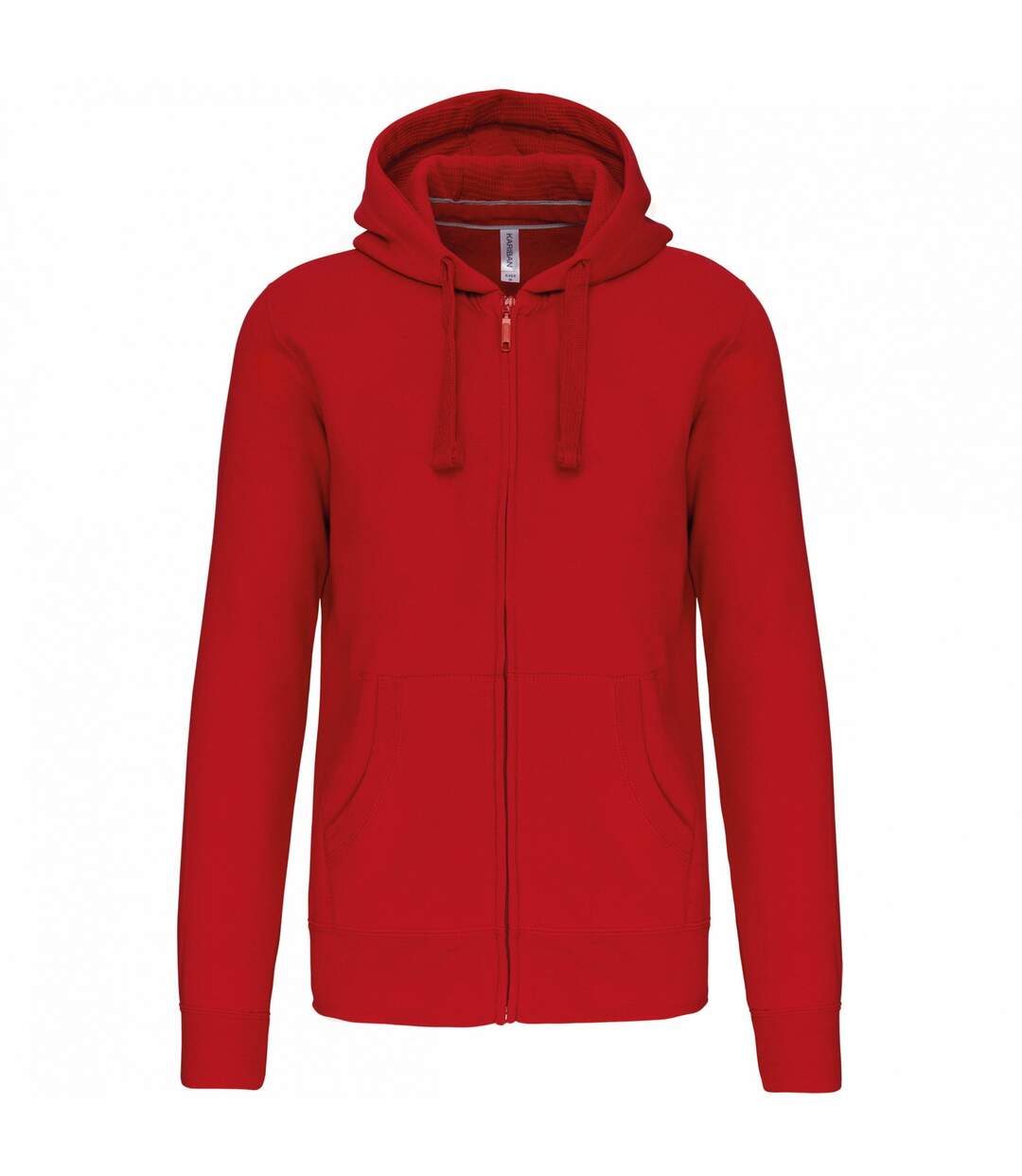 Veste à capuche adulte rouge Kariban