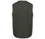 Gilet sans manches multipoches polycoton - Unisexe - WK609 - kaki foncé-2