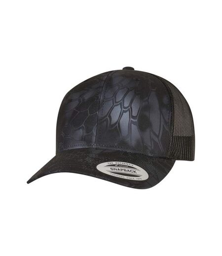 Casquette trucker kryptek adulte noir Flexfit