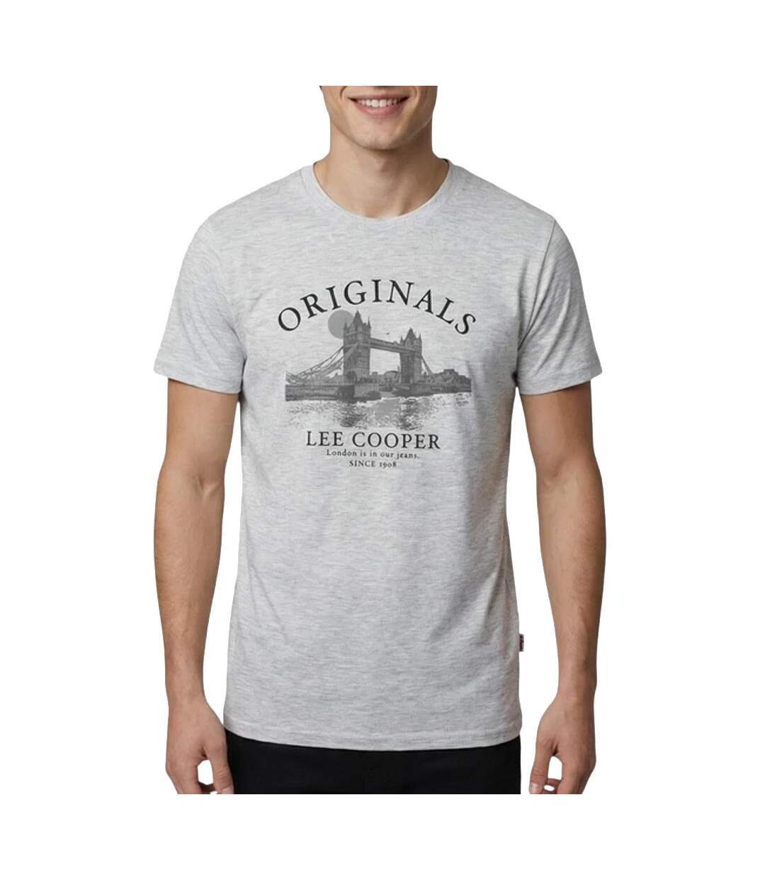 T-Shirt gris homme lee cooper lcn820-1