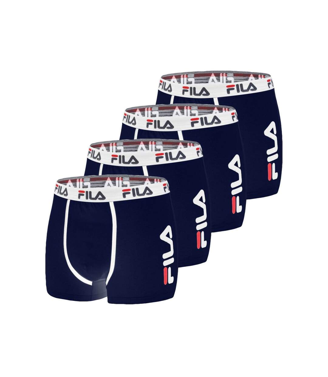 Lot de 4 Boxers Homme FILA 5040 coton couleur Navy Fila