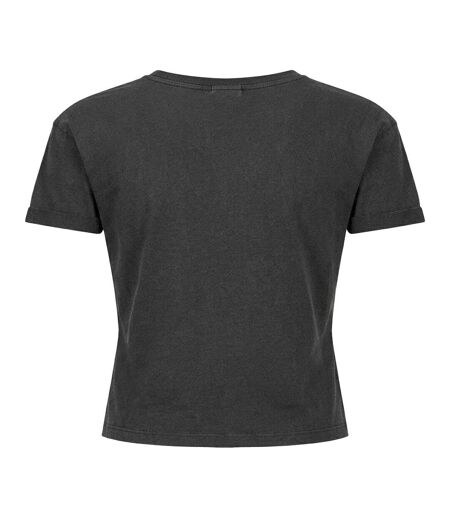 Womens/ladies Bat Tank My Chemical Romance Crop Top Charcoal Amplified